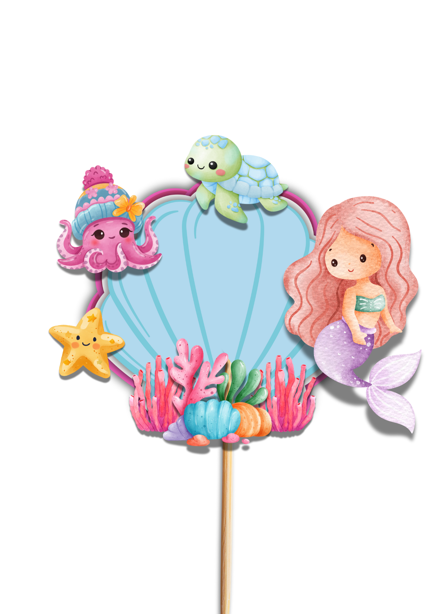 Under the Sea 3D Cake Topper