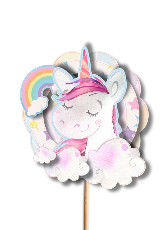 Unicorn 3D Cake Topper