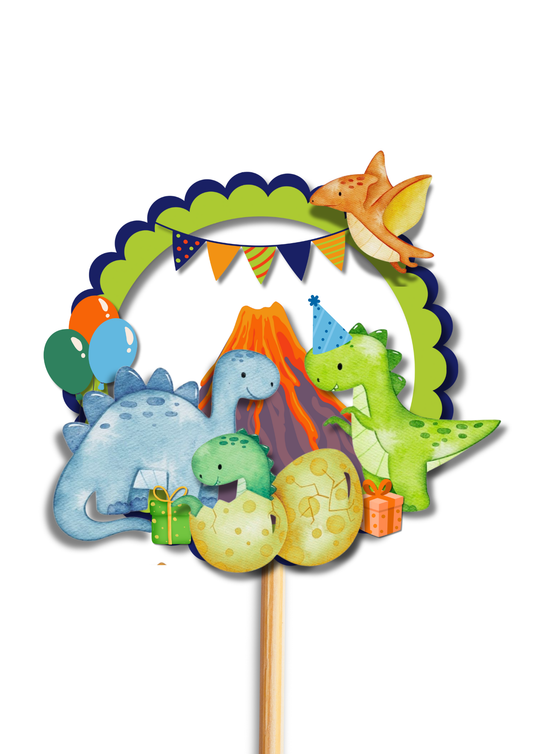 Dinosaur Party 3D Cake Topper